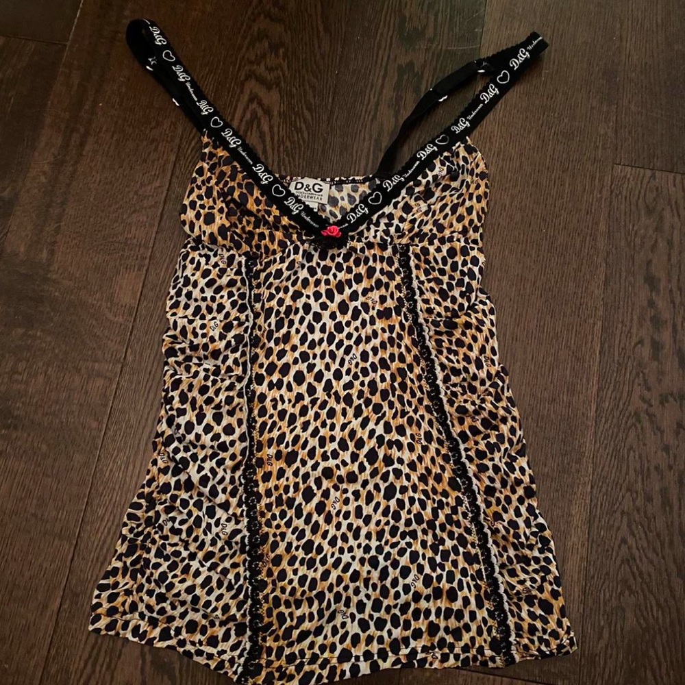 Dolce & Gabbana leopard camisole